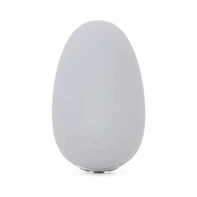 Je Joue Mimi Soft clitoral vibrator in soft gray with smooth silicone finish and compact pebble shape.