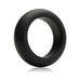Black silicone ring with a smooth, rounded design for maximum stretch and comfort.