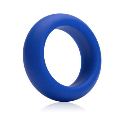 Blue silicone ring with smooth, rounded design and non-slip texture for comfortable, secure wear.