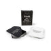 Je Joue Truth or Dare intimate card game with black and white cards and feather design box on white background.