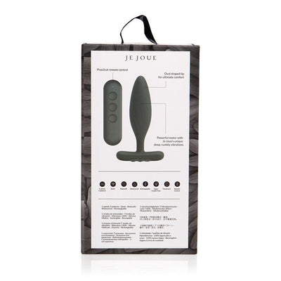 Je Joue Vesta Vibrating Butt Plug Black - SexToy.com