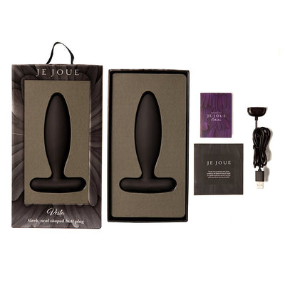 Je Joue Vesta Vibrating Butt Plug Black - SexToy.com