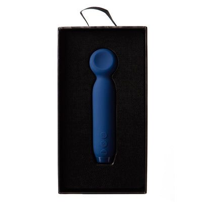 Je Joue Vita Rechargeable Silicone Wand Tip Bullet Vibrator Cobalt Blue - SexToy.com