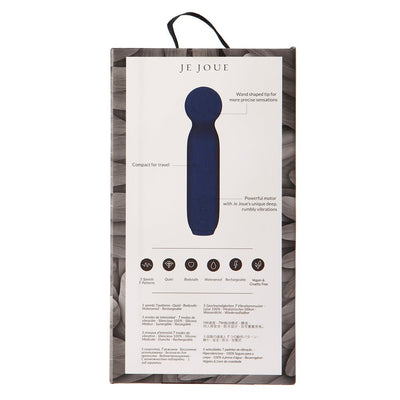 Je Joue Vita Rechargeable Silicone Wand Tip Bullet Vibrator Cobalt Blue - SexToy.com