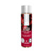 Bottle of JO H2O Cherry Burst flavored water-based personal lubricant 4 oz with cherry design on label.