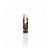Bottle of Jo Flavors Chocolate Delight water-based personal lubricant with white cap on reflective surface.