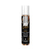 Bottle of Jo Gelato Tira Misu flavored water-based personal lubricant 1 fl oz with black and gold label.