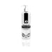 Clear pump bottle of Jo Premium silicone-based personal lubricant with black and white label design