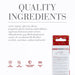 Ingredients list and product packaging of Jo Sweet Berry Heat stimulant gel with quality and certification icons.