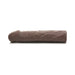 Medium brown flexible penis extension sleeve with lifelike texture and detailed veins, 3-inch length increase.