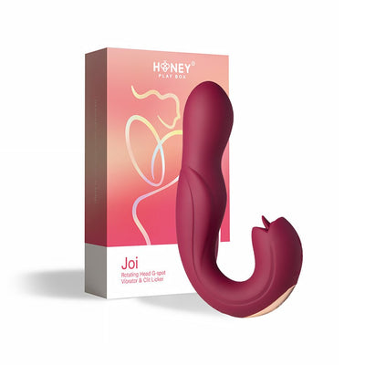 Joi Rotating Head G - spot Vibrator And Clit Licker Maroon - SexToy.com