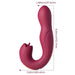 Joi Rotating Head G - spot Vibrator And Clit Licker Maroon - SexToy.com