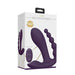 Packaging box of Vive Kata Double Pen Vibe in black with remote control, showcasing triple-action silicone vibrator.