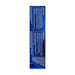 Back view of Kimono Swirl Condom pack showing safety and usage information on blue packaging.
