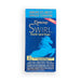 Blue box of Kimono Swirl condoms featuring double spiral shape, pack of 12 with silicone lubrication and natural color.