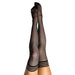 Kixies Black Fishnet Rhinestone Thigh High Size B - SexToy.com