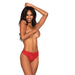 Lace Tanga Open Crotch Panty Red LG - SexToy.com