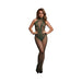 Le Desir Fishnet And Lace Bodystocking Midnight Green O/s - SexToy.com