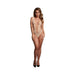 Le Desir V - neck Teddy With Opaque Panels Sandy Beach O/s - SexToy.com