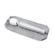 Le Wand Petite rechargeable massager wand in silver glitter finish resting on a matching silver glitter zippered pouch.