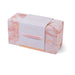 Le Wand Crystal Slim Wand rose quartz pleasure tool in elegant pink marble-patterned box with soft lavender sleeve.