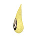Yellow Lelo Dot Cruise clitoral vibrator with smooth silicone finish and ergonomic curved design.