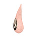 Lelo Dot Cruise clitoral vibrator in soft pink silicone with ergonomic curved design and metallic accent handle.