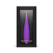 Purple LELO Dot Travel clitoral pinpoint vibrator in sleek black packaging with gold lettering.
