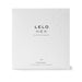 White box packaging of Lelo Hex Original condoms 36-pack with subtle hexagonal pattern and minimalist black text design.