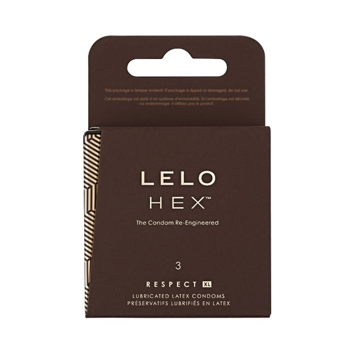 Lelo Hex Respect Xl Condoms 3-pack - SexToy.com