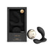 Lelo Hugo rechargeable black prostate massager with wireless remote and sleek packaging box.