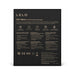 Back view of LELO IDA Wave Dual Stimulation Massager packaging highlighting product features and multilingual descriptions.