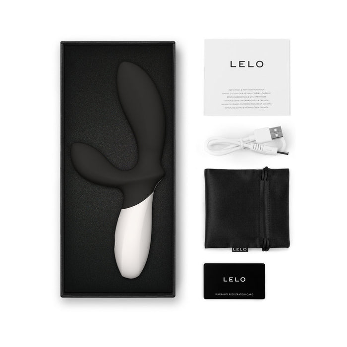 Lelo Loki Wave 2 Rechargeable Silicone Dual Stimulation Prostate Vibrator Black - SexToy.com
