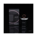 Lelo Massage Candle in black glass jar with silver lid and wooden handle next to matching black and pink packaging box on reflective surface.