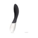 Sleek black and white Lelo Mona Wave G-spot stimulator with ergonomic curved design and intuitive button controls.
