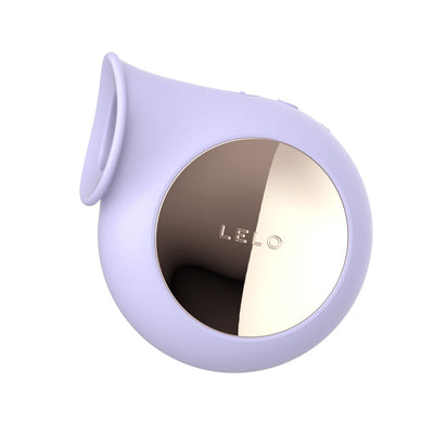 Lelo Sila Cruise sonic clitoral massager in soft lilac with a reflective rose gold accent panel.