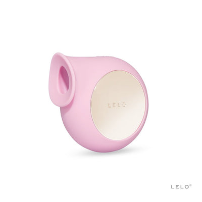 Pink Lelo Sila Cruise sonic clitoral massager with smooth silicone body and gold-tone control panel.