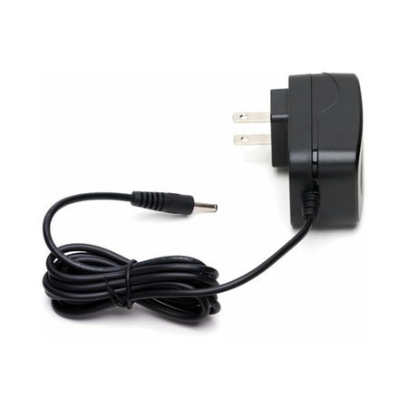 LELO Smart Wand 9V US charger with plug and attached black power cord on white background