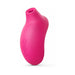 Pink rechargeable Lelo Sona 2 Cruise clitoral stimulator with ergonomic design and three-button control panel.
