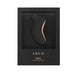 Lelo Sona Cruise rechargeable clitoral stimulator in black and gold, displayed in black branded packaging.