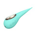 Lelo Tiani Harmony couples vibrator in aqua with smooth silicone body and metallic accent, featuring control buttons.