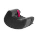 Black Liberator Pulse Toy Mount with ergonomic curves and dual pockets, shown with a pink insertable toy.