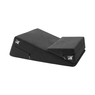 Black Liberator Wedge and Ramp Combo cushions with removable microfiber covers and zippers for support and comfort.