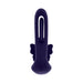 Purple silicone dual-stimulation butterfly vibrator with flexible wings and hollow center design.