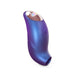 Compact iridescent blue Love To Love Believer with ergonomic design and smooth silicone finish.