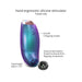 Compact iridescent silicone stimulator with ergonomic design, five flapping modes, and powerful external clitoral stimulation.