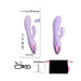 Lavender Love To Love Funky Bunny Baby Rabbit vibrator with packaging, USB charging cable, user manual, and black storage pouch.