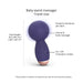 Love To Love Itsy Bitsy Rechargeable Silicone Mini Wand Vibrator Midnight Indigo - SexToy.com