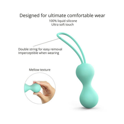Love To Love Joia Silicone Kegel Balls Enjoy Mint - SexToy.com