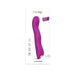 Purple silicone rechargeable triple motor G-spot vibrator with ergonomic curved design and control buttons.